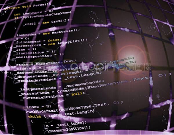 编程代码源背景纹理插图设计 软件与网络技术的视觉诠释